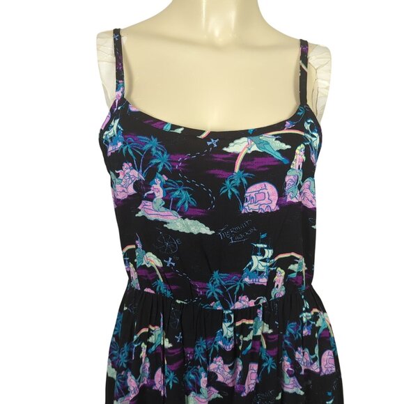 Disney Her Universe Sundress Mermaid Lagoon Peter pan Spaghetti strap Flowy sz S - Picture 6 of 16
